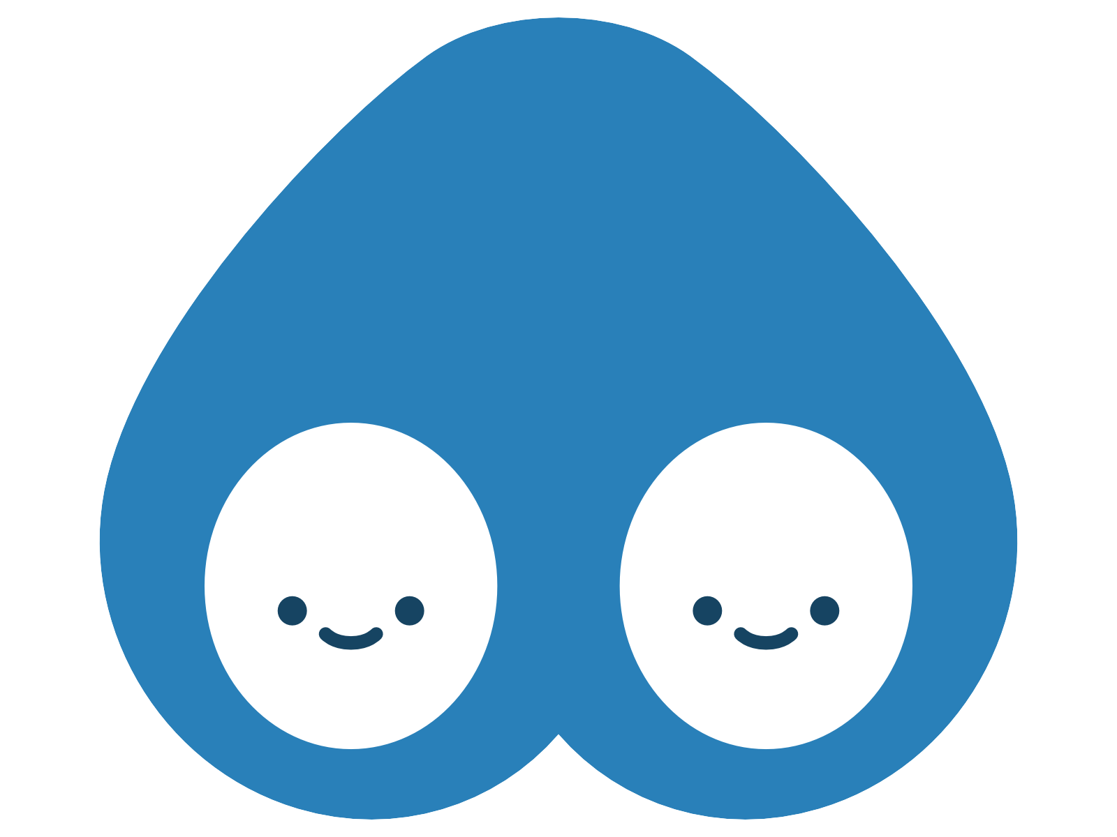 笑顔の睾丸を描いた睾丸.comのキャラクター